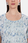 Naidu Hall Cotton Full Length Nightdress - Light Blue — thumbnail 4